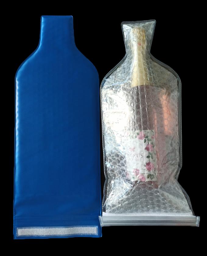 Bolsos más frescos del protector de la botella del licor de los bolsos de la piel del pvc de la burbuja del refrigerador plástico a granel de la cerveza