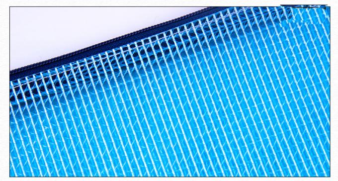 El bolso impermeable transparente espesado de los efectos de escritorio de la malla B4 modificó el bolso de la carpeta de archivos para requisitos particulares de la cremallera
