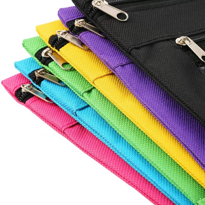 los efectos de escritorio de la bolsa del lápiz de la carpeta 3-Ring empaquetan el bolso del lápiz de la cremallera con PVC Mesh Window