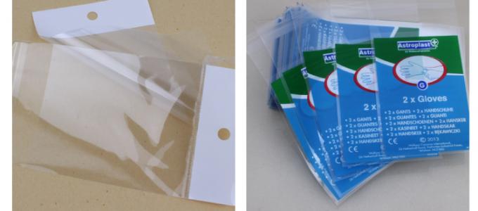 Uno mismo-adhensive de encargo reciclado venta caliente   La bolsa de plástico de empaquetado de la ropa, la bolsa de plástico de calidad superior del PVC de Opp para la ropa