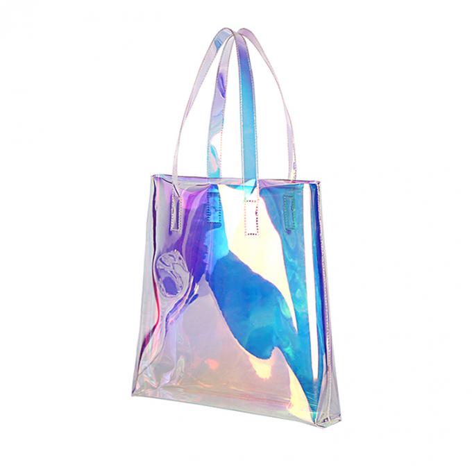 2020 bolsos de compras transparentes del totalizador del laser del bolso plástico de los bolsos de las mujeres del pvc de la moda olográfica del bolso para las señoras