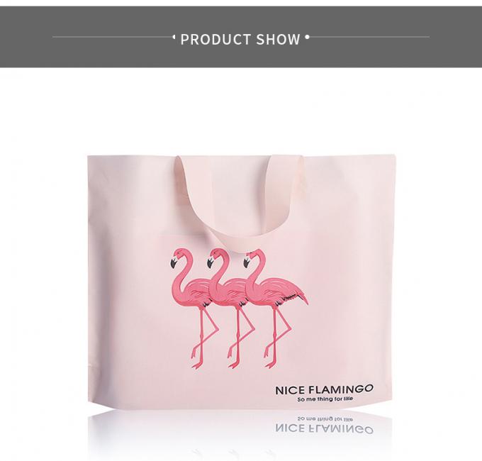 La aduana amistosa de Eco imprimió a Logo Tote Bag Plastic Shopping Bag para el empaquetado del paño