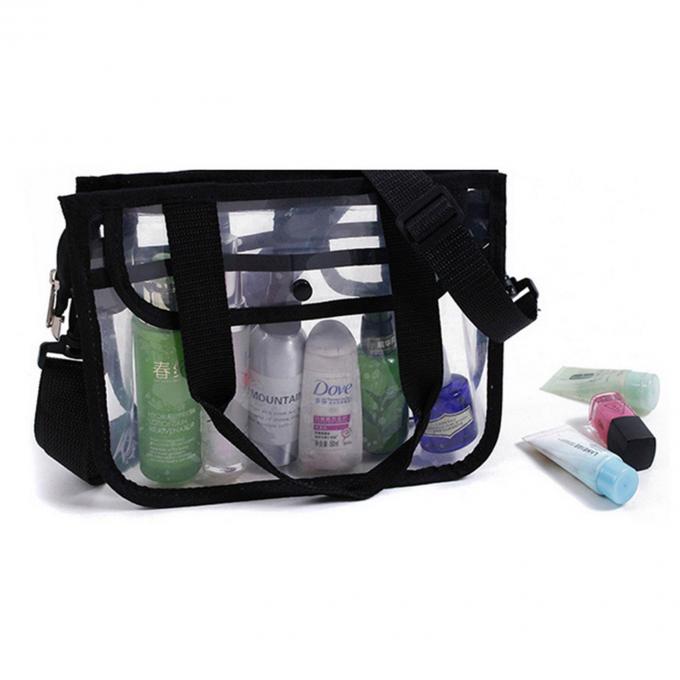 Bolso cosmético olográfico de los cosméticos impermeables de HOMEIN, bolso de encargo claro del maquillaje de las mujeres del PVC, bolso cosmético del maquillaje del viaje