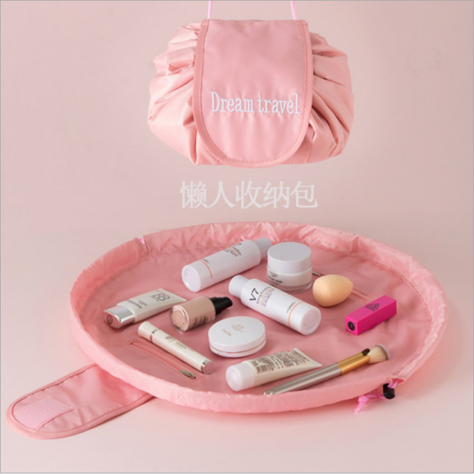 3 pedazos del maquillaje de la bolsa del viaje del PVC del bolso claro del artículo de tocador