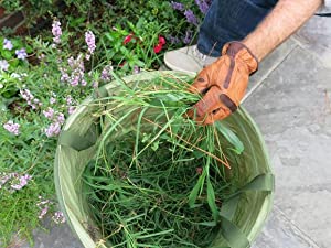 Estallido que acampa al aire libre de la basura de los desperdicios de la hierba del saco de la prenda impermeable del bolso inútil de la hoja encima del bolso que cultiva un huerto del envase plegable del bolso 2