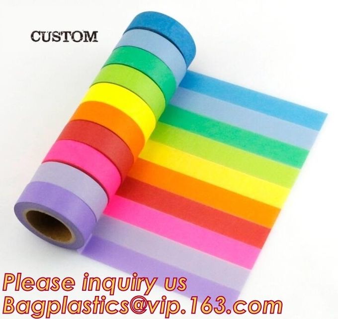 La piña del color del diseño clasificó la cinta de Washi de la prenda impermeable del modelo para el arte de los niños