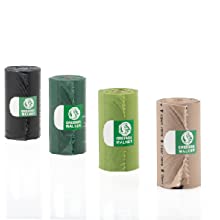 Bolso abonable para el dispensador de encargo del bolso del impulso de los perros del tenedor del lazo del impulso del perro, perritos abonablees del perro del bolso perfumado del impulso 2