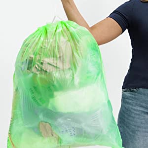 bolsos de basura fuertes de la carga pesada