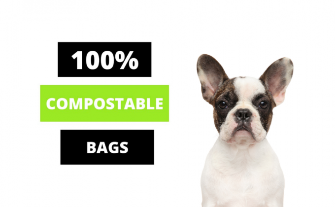 Bolso de basura plano abonable de la cocina de la basura de la maicena del trazador de líneas biodegradable del compartimiento en el rollo, carrito abonable de la cocina de Biobag 0