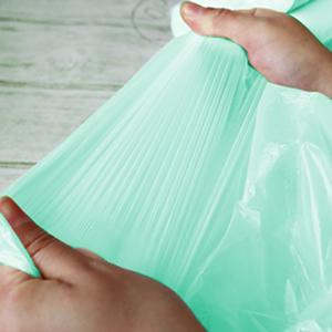 Los bolsos biodegradables y abonablees de la T-mierda en los bolsos de encargo del rollo respetuosos del medio ambiente para la venta al por mayor, EN13432 certificaron abonable 2