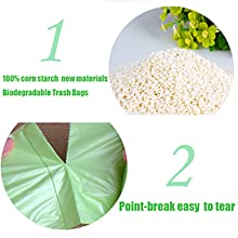 El bolso de la camiseta del BioPlastic usado para se lleva la comida, bolso de basura biodegradable disponible abonable de las bolsas de plástico para congelado 2