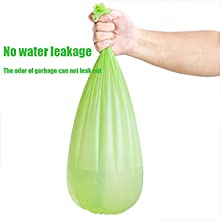 El bolso de la camiseta del BioPlastic usado para se lleva la comida, bolso de basura biodegradable disponible abonable de las bolsas de plástico para congelado 3