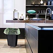 El bolso de la camiseta del BioPlastic usado para se lleva la comida, bolso de basura biodegradable disponible abonable de las bolsas de plástico para congelado 5