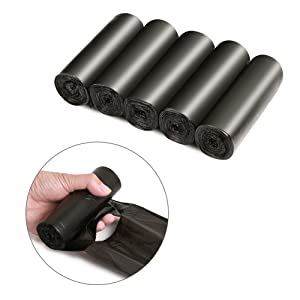 Bolsos de basura biodegradables biodegradables de Eco y abonablees disponibles amistosos de la colección de basura de la basura de la cocina Compostabl 3