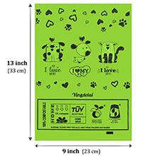 Bolsa biodegradable de almidón de maíz, bolsa compostable para el hogar y la comunidad, cocina bolsas individuales personalizadas para portadores de chalecos 1