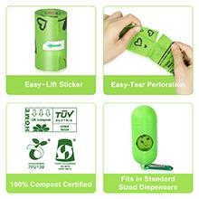 Bolsa biodegradable de almidón de maíz, bolsa compostable para el hogar y la comunidad, cocina bolsas individuales personalizadas para portadores de chalecos 3