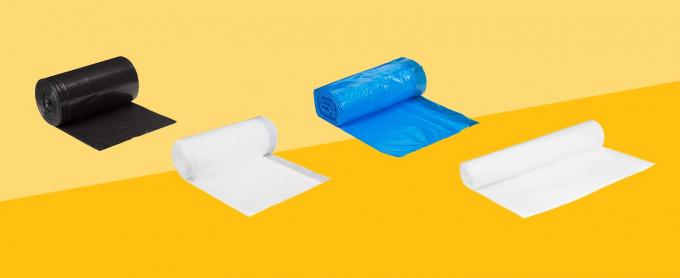 Los bolsos de basura plásticos abonablees biodegradables del 100%, basura plástica negra biodegradable del 100% empaquetan/estiércol vegetal ambiental 0