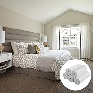 El lazo fácil maneja el perrito de encargo Cat Dog Poop Bag del animal doméstico del dispensador de Logo Environment Friendly Bone Shape del bolso portátil 15Rolls 5