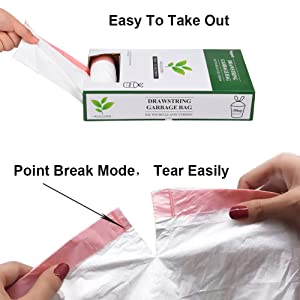 Bolsos abonablees Tierra-amistosos del perro el 100% para el impulso, 4Refill Rolls, 60Bags total, bolso de basura plástico del impulso inútil del perro casero 100 2