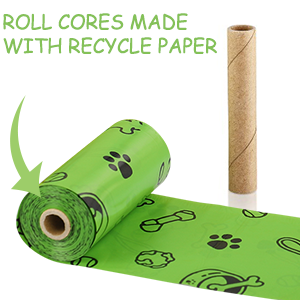 Maicena Compostables, bolsos abonablees favorables al medio ambiente del impulso del animal doméstico del perro de Unscented, prueba del bolso del impulso del perro del escape del sello de la estrella 3