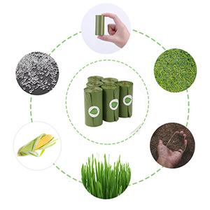 El bolso de basura biodegradable abonable del bolso de basura de 64 galones, 0,9 milipulgadas, 47" W X 60" H, maicena hizo Eco 100% amistoso dirige 4