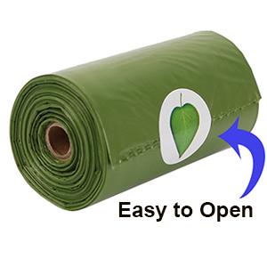 Bolsos biodegradables del impulso del perro | Bolsos de la basura del animal doméstico con el clip del dispensador y del correo para el perrito, disposición respetuosa del medio ambiente R de la prueba del escape 6