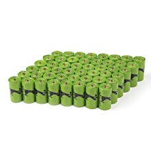 El bolso abonable disponible del impulso del perro para la limpieza del animal doméstico, basura hermética Tierra-amistosa del impulso del perro empaqueta con la manija del Fácil-lazo 3