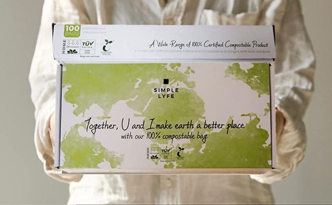 Abone bolsas de plástico de compras degradables abonablees del chaleco de la maicena el 100% las bio, bolsos llenos que hacen compras abonablees de Vietnam 2