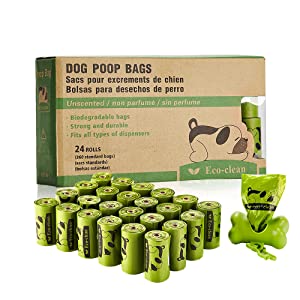 El bolso de la basura del animal doméstico del bolso del impulso del perro del dispensador del bolso del impulso del perro, limpieza al aire libre del perro del bolso inútil del animal doméstico empaqueta bolsos biodegradables del impulso 1