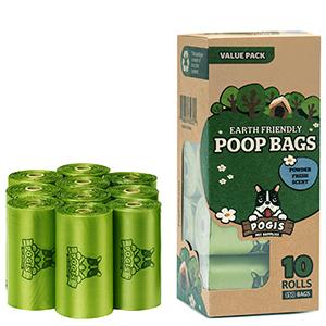 Unscented, impulso hermético, Tierra-amistoso del bolso de la basura del perro empaqueta el bolso biodegradable al por mayor impreso aduana del impulso del perro casero 2