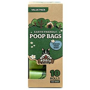 Unscented, impulso hermético, Tierra-amistoso del bolso de la basura del perro empaqueta el bolso biodegradable al por mayor impreso aduana del impulso del perro casero 3