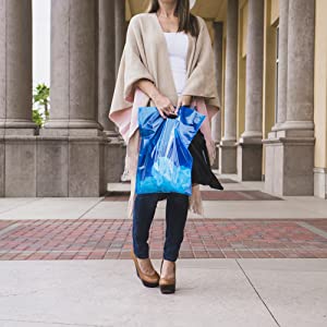 El bolso de compras reutilizable con la parte inferior dura reforzada, correa, plegable, se coloca totalizador resistente vertical, multiusos 0