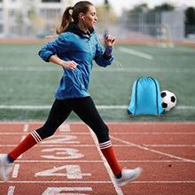 La mochila del lazo empaqueta la botella de agua Mesh Pockets Travel, gimnasio, yoga, deporte al aire libre de la cremallera de Sackpack del gimnasio del deporte 5