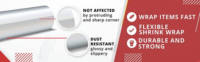 El Centrefold coloreó a Double Face Mounting Tape del Ldpe del calor de encogimiento de la película del encogimiento de la ventana de la película de Frost de reyes interiores transparentes 1