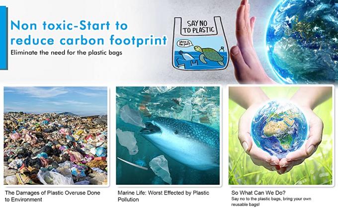 las bolsas de asas que hacen compras reutilizables