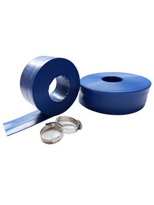 Manguera Endecha-plana reforzada de fines generales de la descarga del agua del PVC, para el uso mientras que repercute los filtros y drena piscinas 0