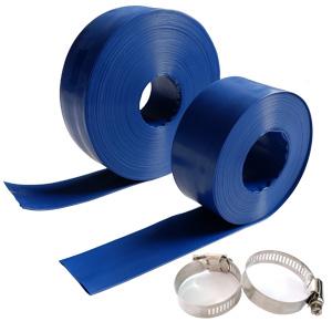 Manguera Endecha-plana reforzada de fines generales de la descarga del agua del PVC, para el uso mientras que repercute los filtros y drena piscinas 1