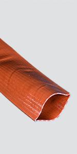 layflat, descarga, manguera, marrón, PVC, manguera del agua, transferencia líquida, para trabajos de tipo medio, endecha-plana