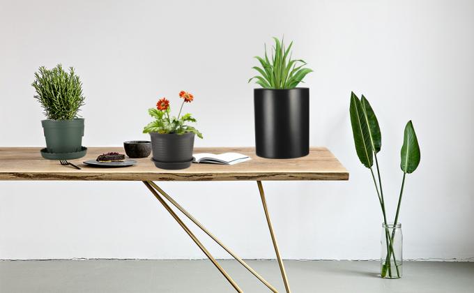 Plantas con el cubo creciente hidropónico del pote del drenaje para el invernadero, cubo holandés, potes del cuarto de niños de la flor, jardín del balcón 0