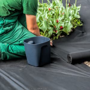 Láminas de plástico de 6 Mil Polyethylene Sheeting Roll Black, lona plástica, pajote plástico, barrera de la mala hierba, humedad concreta 2