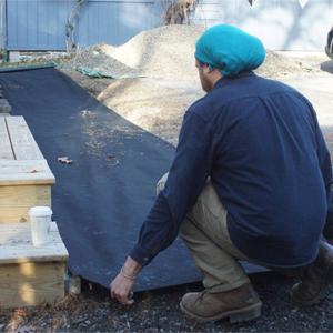 Tela que cultiva un huerto modificada para requisitos particulares Rolls, control de malas hierbas, respetuoso del medio ambiente, cama de flor, pajote, pavimentadoras, ribete, participaciones del grado del jardín 15