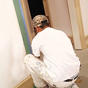 Cinta adhesiva fácil del papel adhesivo, película que enmascara DE PAPEL de fines generales de la cinta adhesiva de Brown para la máscara rápida de la pintura del coche 3