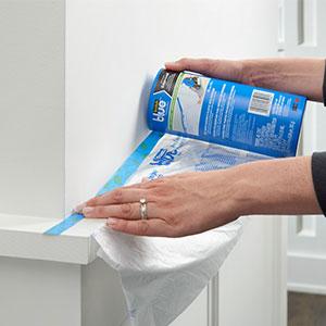 Pintura automotriz plástica de la cinta adhesiva de los pintores pregrabados la mejor pregrabó la película que enmascaraba que cubría con la cinta 2