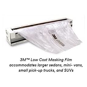 5 en 1 cubrir durable/película del polietileno de los equipos del HDPE del plástico del descenso de las láminas de plástico limpias autos de la hoja enmascara el coche de la pintura 2