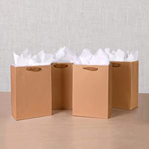 El ultramarinos reciclado regalo plegable Romotional imprimió la bolsa de papel del regalo que Matte White Paper Bags de lujo con las manijas perfecciona para 6