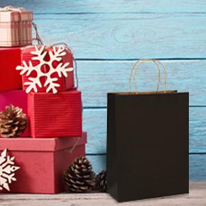 El regalo de vacaciones MULTIUSOS empaqueta bolsos agradables reciclables al por menor de la boda de papel del empaquetado el 100% Kraft de CMYK que hacen compras Eco 1