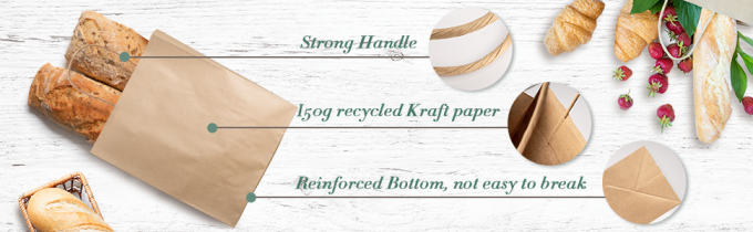 bolsos de papel del carrage de la comida