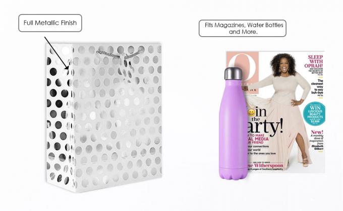 Bolsos echados a un lado dobles del regalo