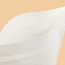 Soporte blanco del papel de Kraft encima bolso del sello del patio de la barrera del papel de aluminio de las bolsas de la cremallera del alto para el paquete de la comida 13