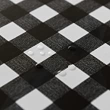 Eco-amigo no tóxico interior/al aire libre del mantel apoyado franela, del mantel de la Navidad del PVC del vinilo del día de fiesta de la cocina del mantel 14